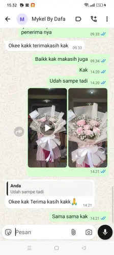 Testimonial Buket Bunga cibarani