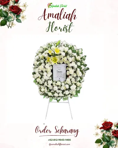 Krans Bunga Duka Cita cibarani